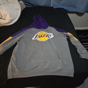 Los Angeles Lakers Gray and Purple Hoodie